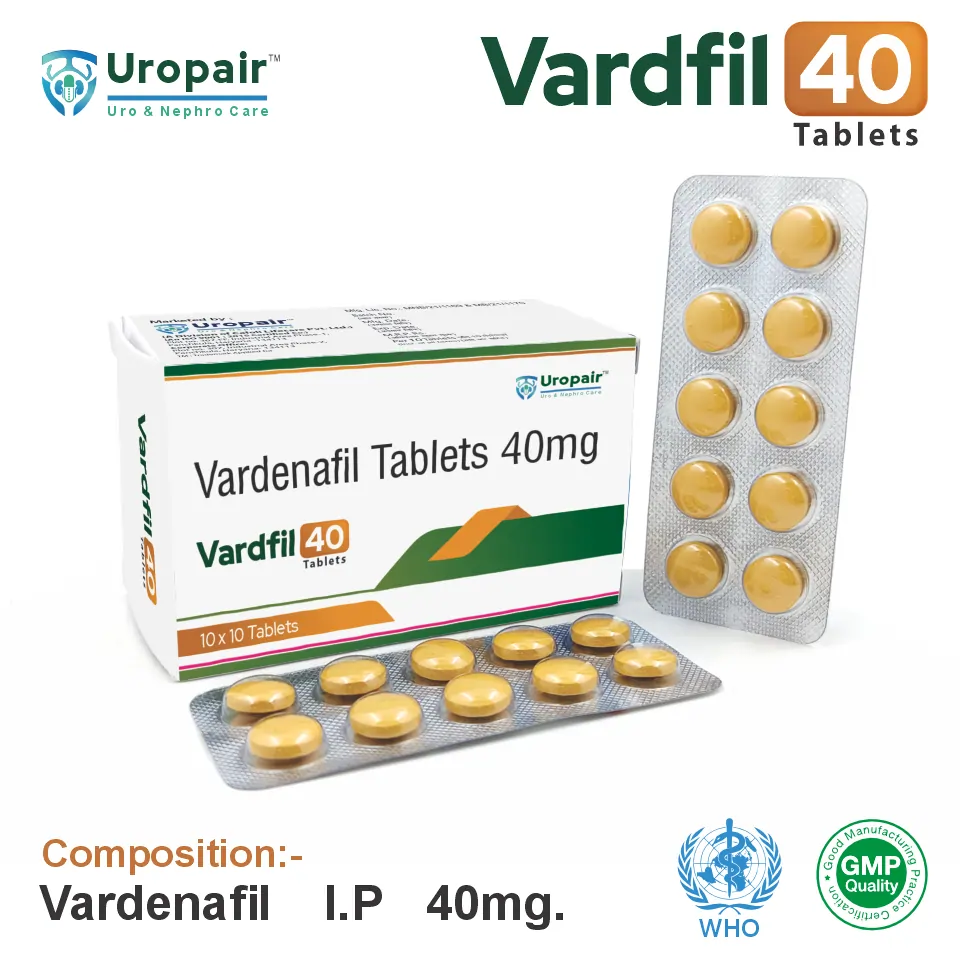 Vardenafil 40mg Tablet PCD Pharma Franchise